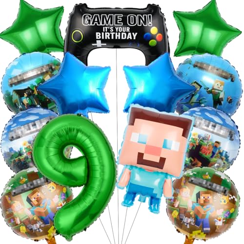 Pixel Luftballon Geburtstagsdeko 9 Jahre, 13 Stück Miner Gamer Kindergeburtstag Mitgebsel Jungen 9, Luftballon Geburtstag 9 Jahre Jungen Gamer Luftballon Deko Geburtstag Party Mitgebsel Luftballon Pixel Luftballon Geburtstagsdeko 9 Jahre, 13 Stück Miner Gamer Kindergeburtstag Mitgebsel Jungen 9, Luftballon Geburtstag 9 Jahre Jungen Gamer Luftballon Deko Geburtstag Party Mitgebsel Luftballon von Philoctes