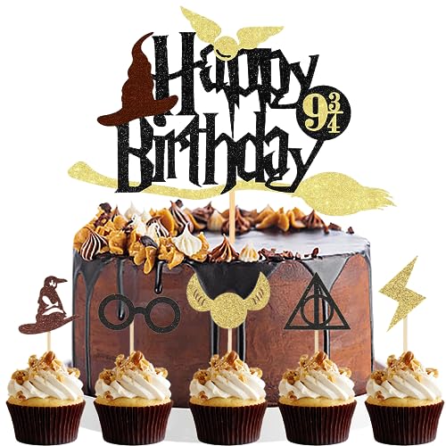 Tortenaufleger Geburtstag Dekorationen,16 Stück Tortendeko,Happy Birthday Kuchen Deko,Cake Topper Set Themed Party Supplies für Mädchen Junge von Philoctes