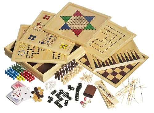 Philos 3102 - Holz-Spielesammlung mit 100 Spielmöglichkeiten von Philos