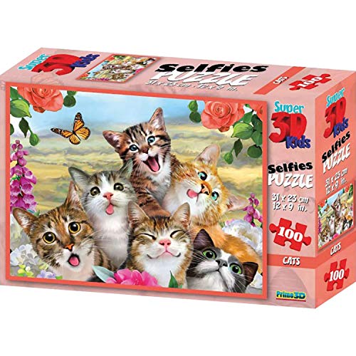 Philos 9032 - Puzzle 3D "Katzen Selfie" 100 Teile von Philos
