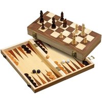 Philos - Schach-Backgammon-Dame-Set, Feld 40 mm von Philos-Spiele