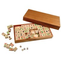 Mah Jongg, aus Holz, mit arabischen Zahlen von Philos