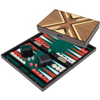 Philos 1184 - Backgammon Psara, medium, Buche, Filzinlett, klappbar von Philos