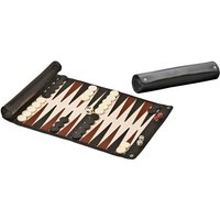 Philos 1713 - Backgammon, Reisespiel, rollbares Spielfeld, Kunstleder von Philos