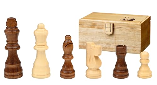 Philos 2003 - Schachfiguren Remus, Königshöhe 76 mm, in Figurenbox von Philos