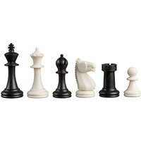 Philos 2020 - Schachfiguren Nerva, Königshöhe 76 mm, Kunststoff, schwarz/weiß von Philos