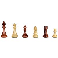Philos 2044 - Schachfiguren Aurelius, Königshöhe 110 mm, Kunststoff, braun beige, gewichtet, im Polybeutel von Philos