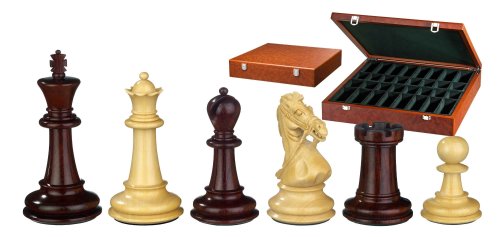 Philos 2265 - Schachfiguren Gratianus, Königshöhe 100 mm, extra schwer gewichtet, in Figurenbox von Philos