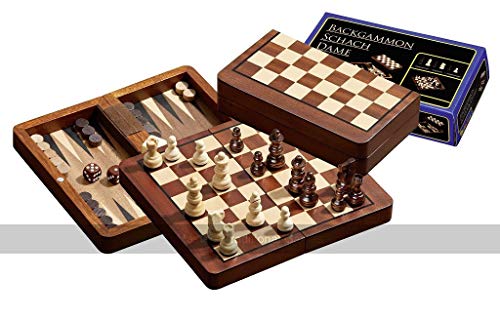 Philos 2517 - Reise-Schach-Backgammon-Dame-Set, magnetisch, Feld 18 mm, Königshöhe 37 mm Philos 2517 - Reise-Schach-Backgammon-Dame-Set, magnetisch, Feld 18 mm, Königshöhe 37 mm von Philos