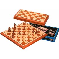 Philos 2613 - Schachset, Schach-Kassette Belgrad, Holz, Feld 40mm, Königshöhe 76mm, Magnetverschluss von Philos