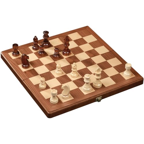 Philos 2626 - Schach, Schachspiel, Schachkassette Walnuss groß, Feld 42 mm, Königshöhe 80 mm, Holz Philos 2626 - Schach, Schachspiel, Schachkassette Walnuss groß, Feld 42 mm, Königshöhe 80 mm, Holz von Philos