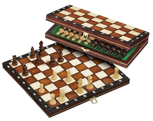 Philos 2701 - Schach, Schachspiel, Reiseschach, Feld 30 mm, Feld 30 mm, Königshöhe 48 mm, magnetisch von Philos