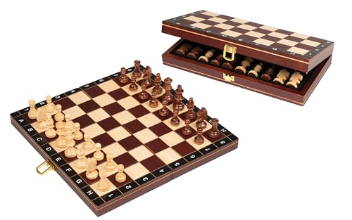 Philos 2702 - Schach, Schachspiel, Reiseschach, Feld 30 mm, Feld 30 mm, Königshöhe 48 mm von Philos