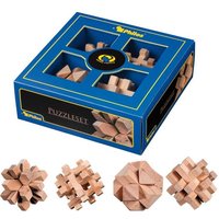 Philos 3501 - Puzzleset 1, Holz, 4-teilig, Puzzlespiele, Denkspiele, Knobelspiele, Schwierigkeitsgrad: mittelschwer, Geschenkbox Philos 3501 - Puzzleset 1, Holz, 4-teilig, Puzzlespiele, Denkspiele, Knobelspiele, Schwierigkeitsgrad: mittelschwer, Geschenkbox von Philos