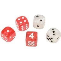 Philos 4111 - Würfel-Set für Backgammon, Kunststoff, rot weiß, 16 mm, 4 Würfel, 1 Doppler Philos 4111 - Würfel-Set für Backgammon, Kunststoff, rot weiß, 16 mm, 4 Würfel, 1 Doppler von Philos