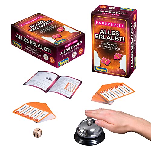 Philos 5203 - Alles erlaubt, Partyspiel, 110 Spielkarten, inklusive Würfel und Glocke Philos 5203 - Alles erlaubt, Partyspiel, 110 Spielkarten, inklusive Würfel und Glocke von Philos