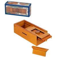 Philos 5536 - Secret Box Circle, Holzbox mit Geheimfach, 15x7x5cm, Knobelspiel, Schwierigkeitsgrad: leicht von Philos