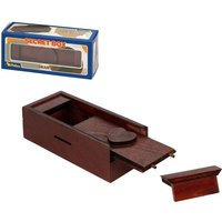 Philos 5537 - Secret Box Heart, Holzbox mit Geheimfach, 15x7x5cm, Knobelspiel, Schwierigkeitsgrad: leicht von Philos
