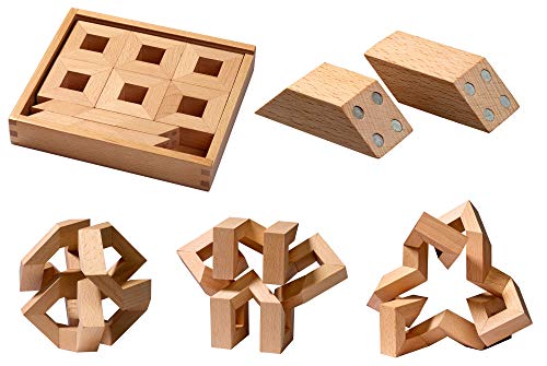 Philos 5550 - MathMaker, 30 magnetische Puzzle Teile, Konstruktionsspiel von Philos