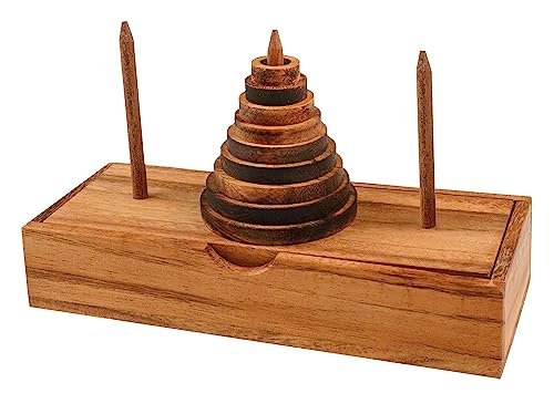 Philos 6220 - Turm von Hanoi, 9 Scheiben, Legespiel von Philos