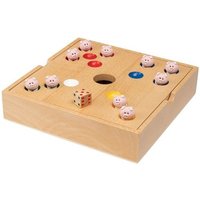 Philos 6342 - Schweinchen in der Grube, Holzbox, Buche, Würfelspiel von Philos
