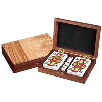 Philos 6656 - Kartenset Rommé mit Würfel, in Holzbox, Kartenspiel Philos 6656 - Kartenset Rommé mit Würfel, in Holzbox, Kartenspiel von Philos