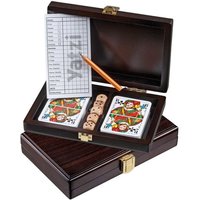Philos 6657 - Kartenset Rommé, mit Würfel, mit Yatzi, in Holzbox, Spieleset Philos 6657 - Kartenset Rommé, mit Würfel, mit Yatzi, in Holzbox, Spieleset von Philos