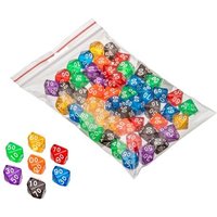 100er Würfel, transparent, 50er Beutel 100er Würfel, transparent, 50er Beutel von Philos-Spiele