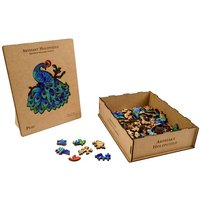 Philos 9081 - Artefakt Holzpuzzle 2in1 Pfau von Philos