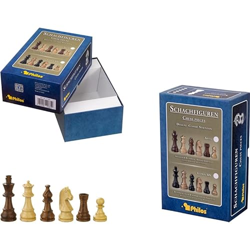 Philos Schachfiguren aus Holz – König 65 mm – Bleiblei – Karton Philos Schachfiguren aus Holz – König 65 mm – Bleiblei – Karton von Philos