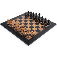 Schachset - Schwarz Olive Deluxe - Feld 50 mm Schachset - Schwarz Olive Deluxe - Feld 50 mm von Philos