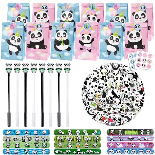 Phlognfy Panda Kindergeburtstag Geschenke, Panda Party Mitgebsel, Mit Geschenktüten Clap Bracelets Cartoon Neutraler Stift Aufkleber, Für Mädchen Jungen Panda Theme Party Geschenke Phlognfy Panda Kindergeburtstag Geschenke, Panda Party Mitgebsel, Mit Geschenktüten Clap Bracelets Cartoon Neutraler Stift Aufkleber, Für Mädchen Jungen Panda Theme Party Geschenke von Phlognfy