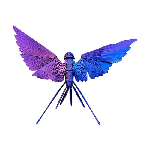 PhnkjGh 3D-gedruckte Schwalbe, Schwalbenvogel 3D-gedrucktes Spielzeug | Bewegliche Tierfiguren Fidget Toys | Schwalben-Wandskulptur für die Inneneinrichtung, einzigartiges Geschenk für Erwachsene, von PhnkjGh