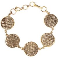 Armband "Blume des Lebens" in gold, 19cm Armband "Blume des Lebens" in gold, 19cm von Phoenix Import