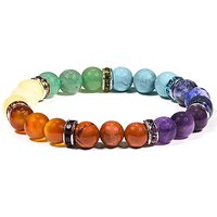 Chakren-Armband mit 7 verschiedenen Mineralien, Ø 7cm von Phoenix Import