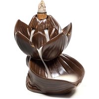 Weihrauchbrenner "Lotus" aus Keramik, mit Wasserfalleffekt von Phoenix Import