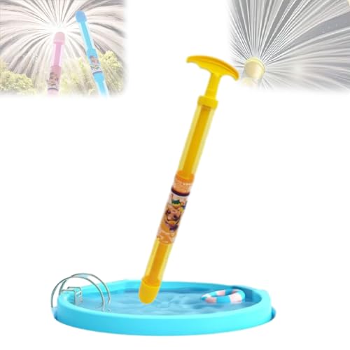 Citaway Feuerwerk Wasserpistole, Ausziehbare Feuerwerks-Wasserpistole Mit Großer Kapazität, Geeignet Für Innenhöfe, Strandparks Und Poolpartys (Gelb) von Phqenzap