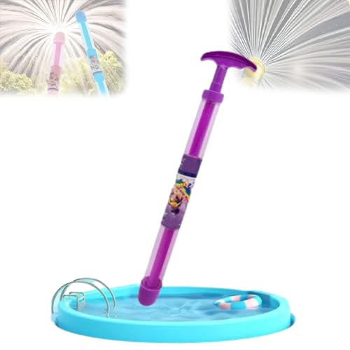 Citaway Feuerwerk Wasserpistole, Ausziehbare Feuerwerks-Wasserpistole Mit Großer Kapazität, Geeignet Für Innenhöfe, Strandparks Und Poolpartys (Lila) von Phqenzap