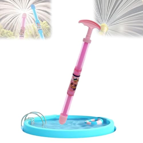 Citaway Feuerwerk Wasserpistole, Ausziehbare Feuerwerks-Wasserpistole Mit Großer Kapazität, Geeignet Für Innenhöfe, Strandparks Und Poolpartys (Rosa) von Phqenzap