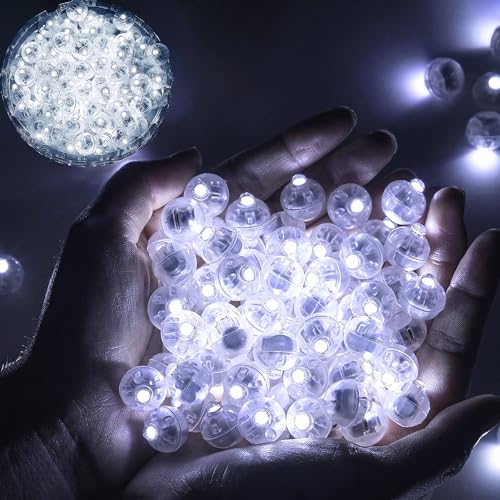 Phyooest 50 Stück LED Ballons Lichter, Mini LED Licht Leuchtkugeln, Kleine Led Lichter Weiß Laternenlicht für Weihnachten, Hochzeit, Party, Geburtstag, Halloween, Karneval Deko Phyooest 50 Stück LED Ballons Lichter, Mini LED Licht Leuchtkugeln, Kleine Led Lichter Weiß Laternenlicht für Weihnachten, Hochzeit, Party, Geburtstag, Halloween, Karneval Deko von Phyooest