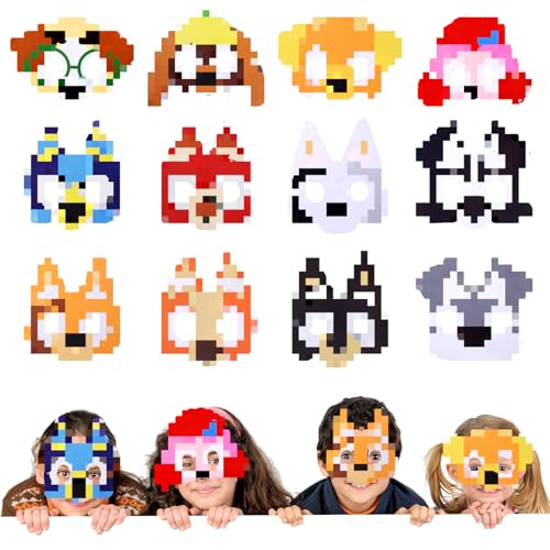 Pianocean 12PCS Kindergeburtstag Party Masken Kinder, Thema Party Dress Up Mädchen Jungen, Rollenspiel Kostüm Geburtstag Dekoration Pianocean 12PCS Kindergeburtstag Party Masken Kinder, Thema Party Dress Up Mädchen Jungen, Rollenspiel Kostüm Geburtstag Dekoration von Pianocean