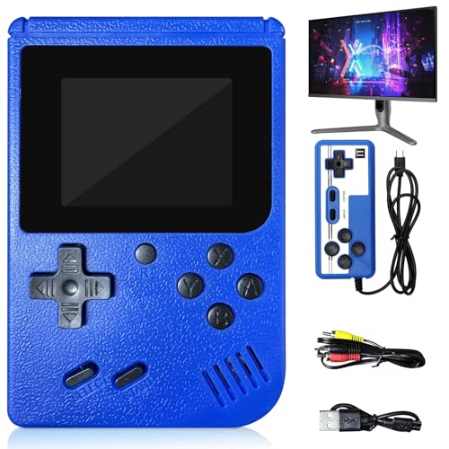 Handheld Spielkonsole with 400 Retro Spiele , Retro Spielekonsole 3,5-Zoll Bildschirm, Retro Handheld für Erwachsene Kinder, Blau, 17*16*4cm Handheld Spielkonsole with 400 Retro Spiele , Retro Spielekonsole 3,5-Zoll Bildschirm, Retro Handheld für Erwachsene Kinder, Blau, 17*16*4cm von Piashow
