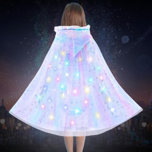Piashow Leuchtende Prinzessin Cape, Led Kostüm Kinder Umhang Prinzessin Bunt Cape Tüll Umhang Led Prinzessin Cape Kostüm Prinzessin Mädchen Für Cosplay Party Karneval Weihnachten Geburtstag Piashow Leuchtende Prinzessin Cape, Led Kostüm Kinder Umhang Prinzessin Bunt Cape Tüll Umhang Led Prinzessin Cape Kostüm Prinzessin Mädchen Für Cosplay Party Karneval Weihnachten Geburtstag von Piashow