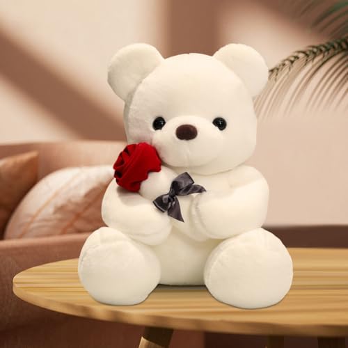 Teddybär Plüsch Kuschelbär 23cm Teddybär Klein,Teddy Bär mit Rose Stofftier Spielzeug Dekozimmer,Plüschtier Bär Kuscheltiere für Mädchen und Jungen,Geschenk für Weihnachten,Valentinstag,Geburtstag Teddybär Plüsch Kuschelbär 23cm Teddybär Klein,Teddy Bär mit Rose Stofftier Spielzeug Dekozimmer,Plüschtier Bär Kuscheltiere für Mädchen und Jungen,Geschenk für Weihnachten,Valentinstag,Geburtstag von Piashow