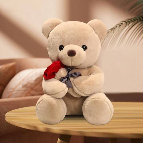 Teddybär Plüsch Kuschelbär 23 cm Teddybär Klein, Teddy Bär mit Rose Stofftier Spielzeug Dekozimmer,Plüschtier Bär Kuscheltiere für Mädchen und Jungen,Geschenk für Weihnachten, Valentinstag, Geburtstag Teddybär Plüsch Kuschelbär 23 cm Teddybär Klein, Teddy Bär mit Rose Stofftier Spielzeug Dekozimmer,Plüschtier Bär Kuscheltiere für Mädchen und Jungen,Geschenk für Weihnachten, Valentinstag, Geburtstag von Piashow