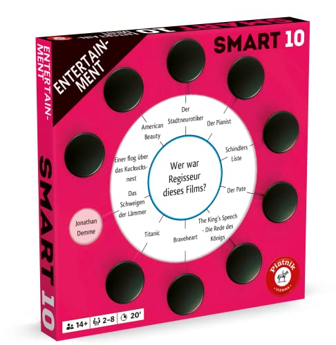 Piatnik 7244 Zusatzfragen 7244-Smart Entertaiment mit 1000 Antwortmöglichkeiten | Spielbar mit der Originalspiel Family Edition, Smart 10 Erweiterung Entertainment von Piatnik