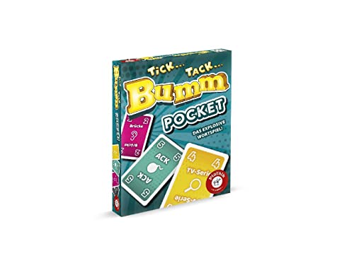 Piatnik 6671 Tick Tack Bumm Pocket 6671-Tick rasante Kartenspiel zum explosiven| Ab 12 Jahren |Für Zuhause und Unterwegs, Mehrfarbig von Piatnik