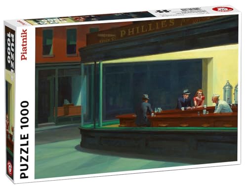 Piatnik 5384 - Hopper, Nighthawks - Puzzle, Einfarbig Piatnik 5384 - Hopper, Nighthawks - Puzzle, Einfarbig von Piatnik