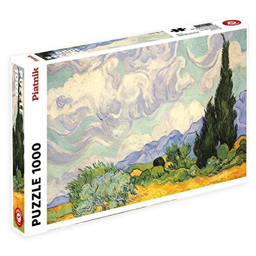 Piatnik 5391 - Van Gogh, Weizenfeld mit Zypressen - Puzzle von Piatnik