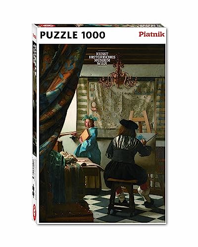 Piatnik 5640 1000 Teile Puzzle-Die Malkunst von Jan Vermeer, One Colour von Piatnik